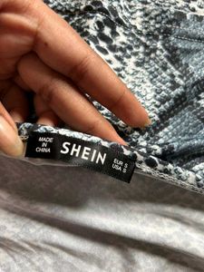 Snakeskin Print Halter Top