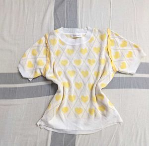 Cute Heart Pattern Top