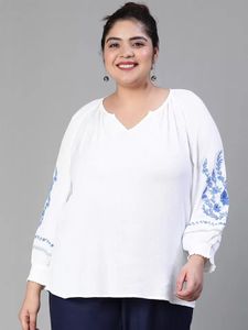 Floral Embroidery Top