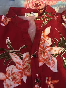 Red Floral Jumpsuit