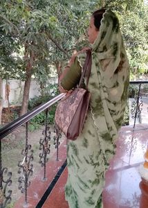 Elegant Green Tie-Dye Saree