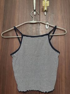 Striped Cropped Tank Top