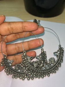 Silver Tone Hoop Earrings