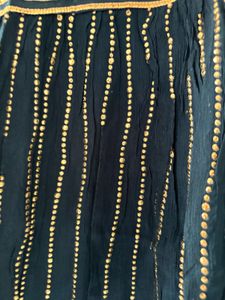 Sequinned kurta with sharara and dupatta