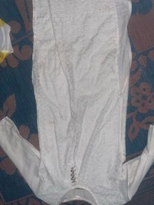 Elegant White Embroidered Kurti