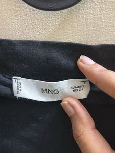 Boat Neck Black Cotton Top
