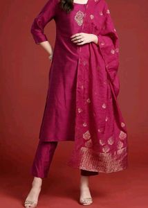 Women Kurta, trousers with dupatta