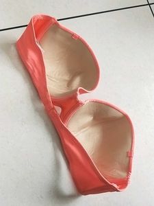 L Chic Coral Strapless Bra - Like New(old navy)