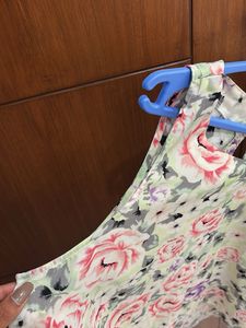 Floral High-Low Tank Top