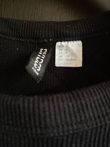 H&amp;M Black Ribbed Cropped Tank Top