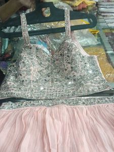 Peach Lehenga Choli