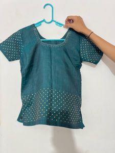 Girls Festive Skirt Blouse