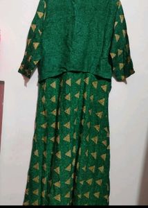 Green Anarkali Kurti For Girl Or Women 36 Bust