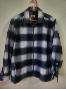 Blue And White Check Shirt/Jacket