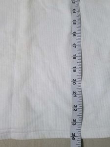 White Tank Top- woolen