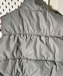 Gray Puffer Vest (greenish grey)