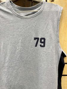 Sleeveless Grey Tank Top