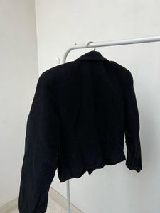 Classic Black Woollen Blazer