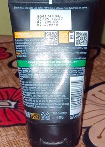 GARNIER MEN     DUO. FOAM Turbo Bright