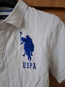 USPA White Polo T-Shirt