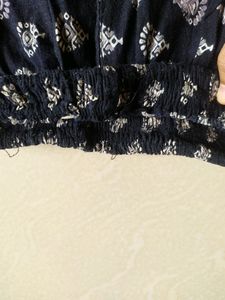 Black And White  Kurti Set