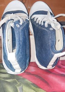 Denim Sneakers Shoes (Shoe)Blue