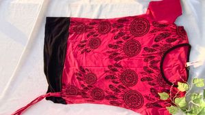 Pink Cold Shoulder Top
