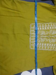 Mehendi Colour Kurta