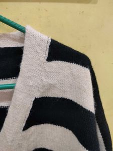 cardigan black+ white 38-46