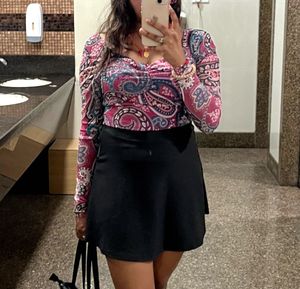 Paisley Print Top