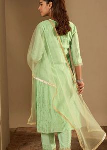 Never used Elegant Mint Green Kurta Set Size XXL
