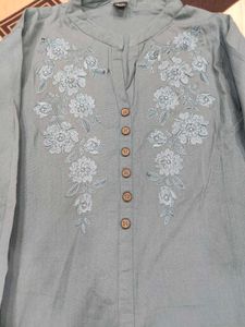 Blue Grey Kurti