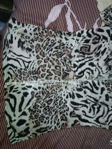 Tiger Print Top In Good Condition