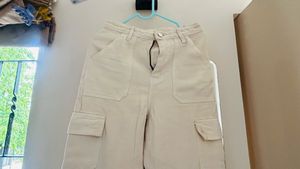 Straight Leg Cargo Jeans For Women