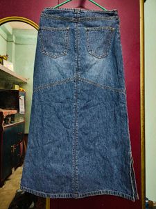 Denim Maxi Skirt