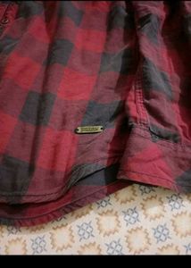 Red &amp; Gray Plaid Shirt