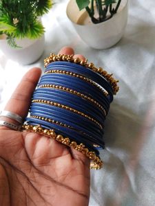 Blue &amp; Gold Bangle Set
