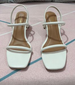 White Strappy Heels
