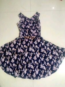 Black And White Flower Dress