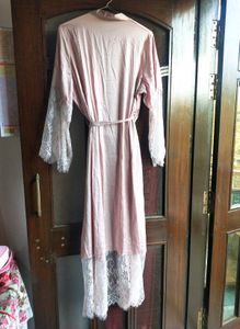URBANIC Satin Lace Robe