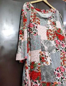 Multi Floral Printed Top For Girl Or Woman 58 Bust