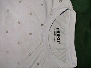 PRM-21 Light Blue Patterned Tee - Size XL