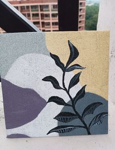 Set Of 2 Small Boho Paintings.