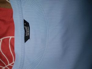 Light Blue Ribbed Tee