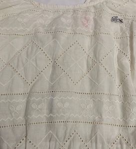 Vintage Lososte 🐊 White Crop Top🎀