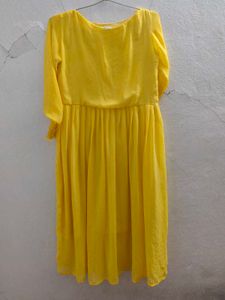 Yellow Embroidered Dress