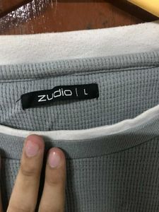 Stylish Grey Long Sleeve T-Shirt
