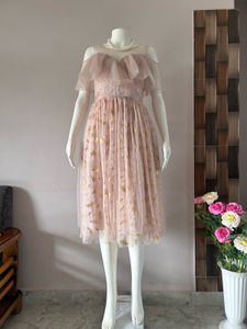 Dusty pink midi gown