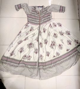 Anarkali Pattern Collered Suit