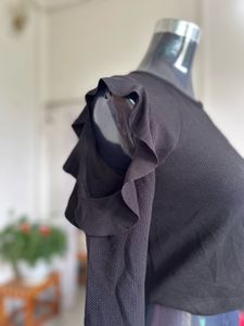 Zara Ruffle Shoulder Too